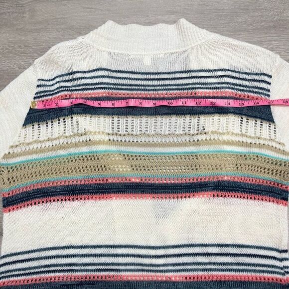 Say What  Fair Isle Knit Cardigan Open Sweater Womens Sz L - Picture 15 of 16
